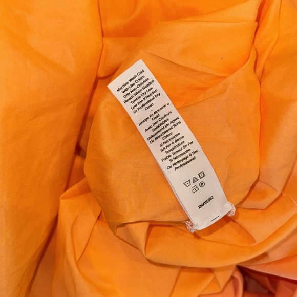 NEW Cinq à Sept Kilah Cotton Belted Midi tank Dress Marmalade Orange sz 10 - Picture 10 of 12